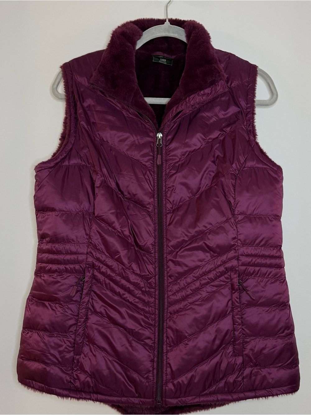 32 Degrees Heat Quilted Faux Fur-Lined Vest